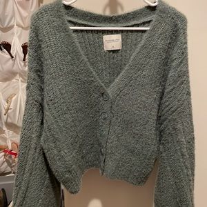 Abercrombie and Fitch sweater green Soft A&F collection